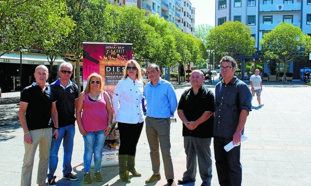 Ibarguren, Gómez, Márquez, Basabe, Páez, Otero y Anuncibay presentaron las actividades gastronómicas.