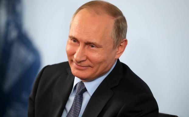Putin, durante una reunión con empresarios.