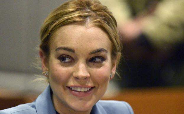 La actriz Lindsay Lohan.