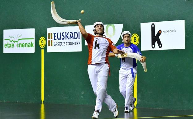 Uterga y Ezkurra II, ayer en su partido de Galarreta.