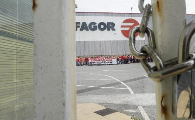 Imagen de archivo de la protesta ante el cierre de FAGOR GARAGARTZA