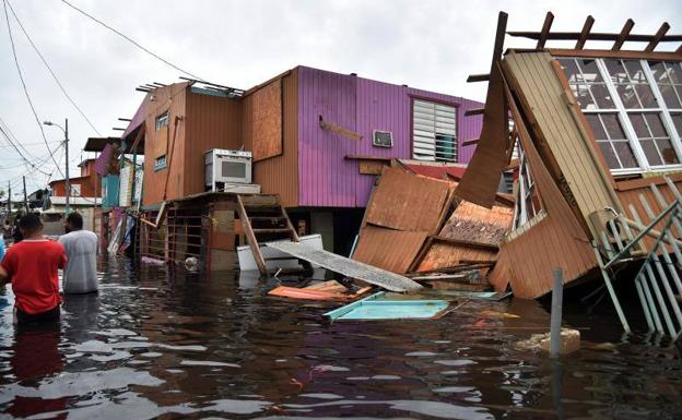 Consecuencias del paso del huracán María en Puerto Rico./AFP