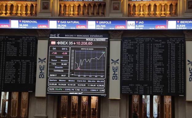 Una imagen de la Bolsa de Madrid. /Efe