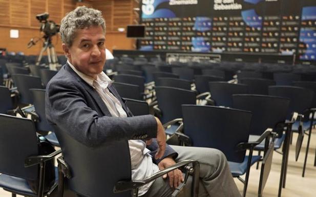 El viceconsejero de Cultura, Joxean Muñoz, ayer en la sala de ruedas de prensa./LOBO ALTUNA