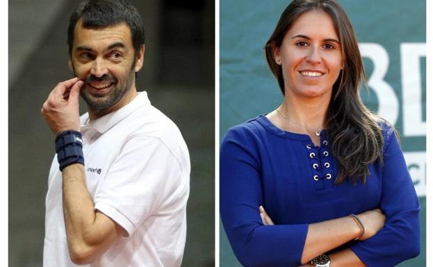 Sergi Bruguera y Anabel Medina. /Efe