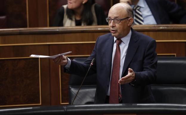 Montoro en la sesión de control./Efe