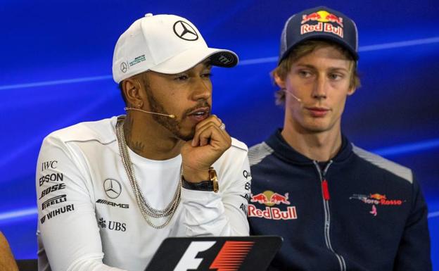 Lewis Hamilton, en rueda de prensa en el circuito de Austin. /EFE
