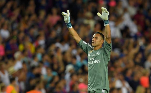 Keylor Navas, durante un partido con el Real Madrid. /Efe
