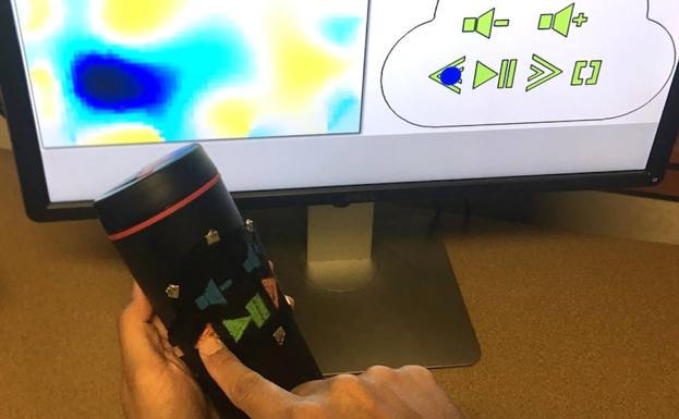 El material se adapta al cuerpo humano./Universidad de Purdue