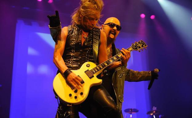 Los británicos Judas Priest, en el concierto en el BEC de 2011. /BORJA AGUDO
