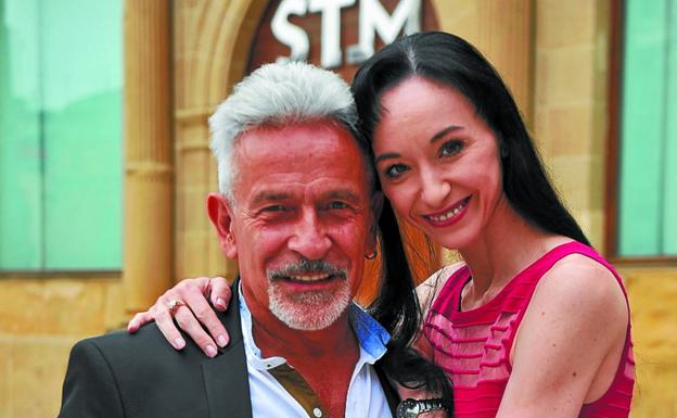 Víctor Ullate y Lucía Lacarra, el pasado verano en Donostia. / UNANUE