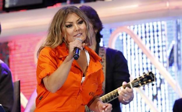 Amaia Montero en los premios Dial. /