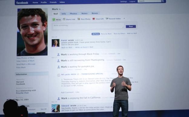 Mark Zuckerberg, fundador de Facebook durante una conferencia. /Archivo
