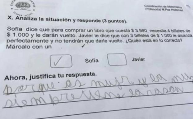 Un alumno deja sin palabras al profesor de 'mate'