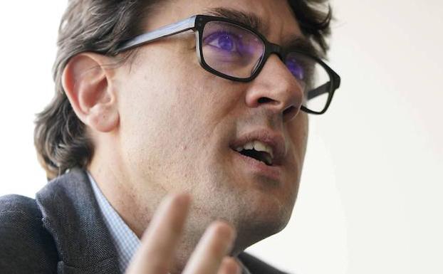 Eneko Andueza, durante una entrevista con DV el pasado febrero. /LOBO ALTUNA