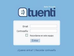 Página de inicio de Tuenti./ Ep/