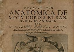 Portada de 'Excercitatio anatomica' de William Harvey. / MUNCYT/