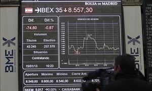 Interior de la Bolsa de Madrid. / Chema Moya (Efe)/