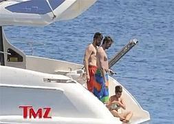 Los hermanos Gasol, en Mallorca. / TMZ/