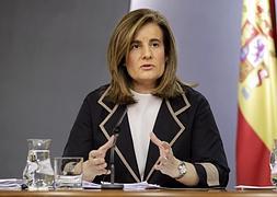 La ministra Empleo y Seguridad Social, Fátima Báñez./ Efe/