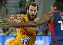 Sergio Rodríguez, en el partido contra Francia. / Chema Moya (EFE)/