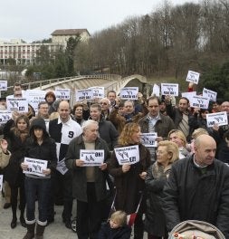 La concentración de vecinos. LUSA/