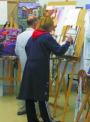 Alumnos de pintura. ::
GORRITIBEREA/