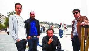 Geografía poética. De Izquierda a derecha, Harkaitz Cano, Pablo Casares, Diego Vasallo y Karmelo C. Iribarren. :: USOZ/