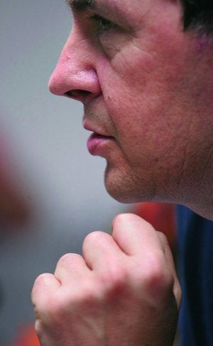 Preso. Otegi dice que «reconocer el dolor causado no es debilidad, sino fortaleza». :: JOSE MARI LÓPEZ/