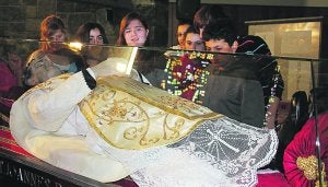 La reliquia de San Juan Bosco, en los Salesianos de Urnieta