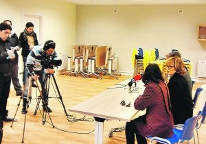 Preparado. El nuevo local, de 125 metros cuadrados, con sala polivalente, despacho-almacén y baños, fue presentado ayer y se abrirá al público el lunes de la semana próxima. ::
F. DE LA HERA/