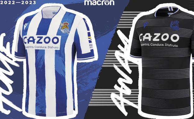 Nuevas camisetas de la Real Sociedad para la temporada 22/23.