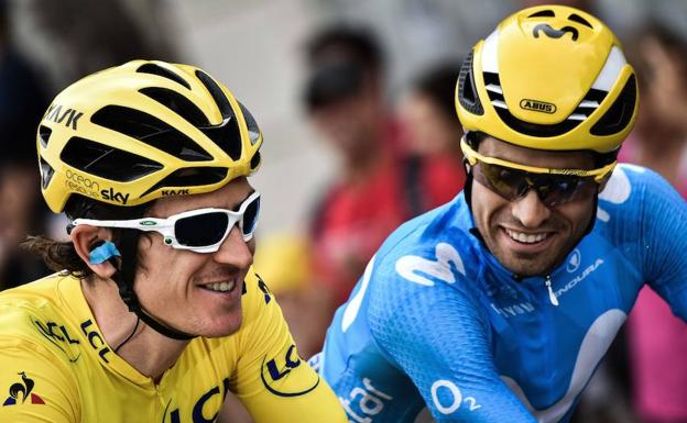 Thomas y Landa, en el pasado Tour de Francia. /AFP