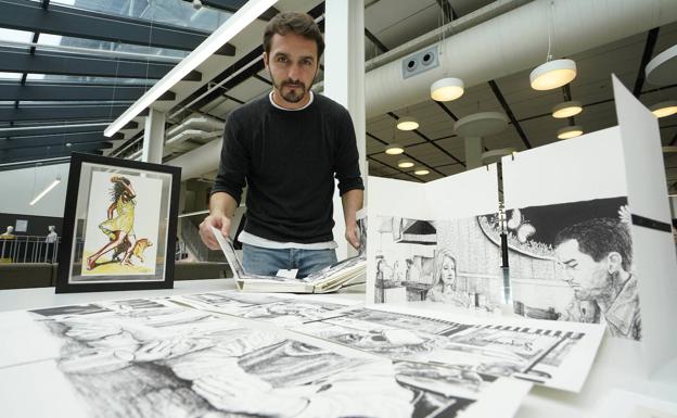 Mikel Elorza Aguirre: «Tinta y papel para esas escenas de café, para ese 'antes de la tormenta'» - Diario Vasco
