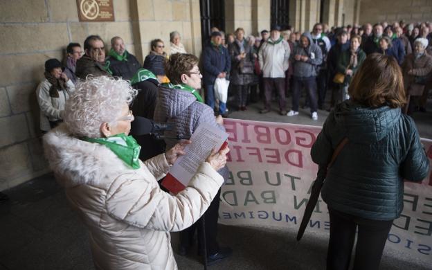 Los pensionistas apoyan las movilizaciones del 8 de marzo