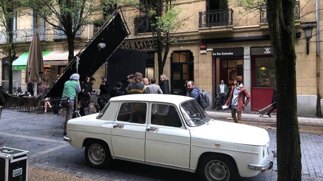Así se rodó la serie 'La Línea Invisible' en San Sebastián