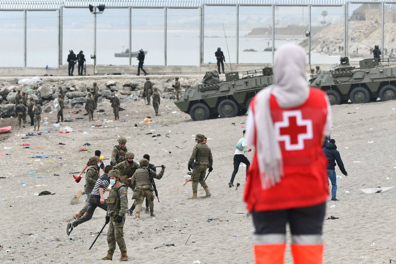 Fotos: Llegada masiva de inmigrantes a Ceuta | El Diario Vasco