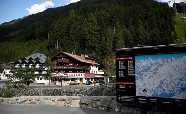 The Ischgl ski resort, where thousands of tourists were infected. 