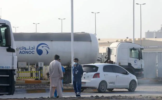 One of the fuel facilities attacked in Abu Dhabi.