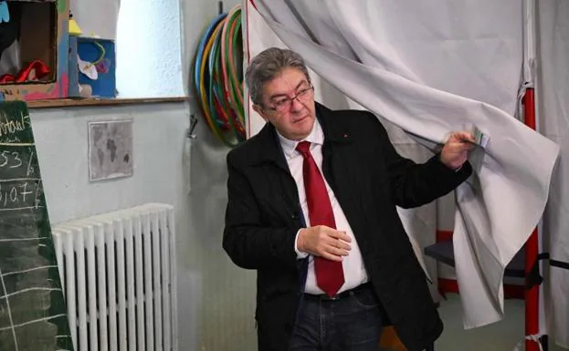 The leader of the French extreme left, Jean-Luc Mélenchon.