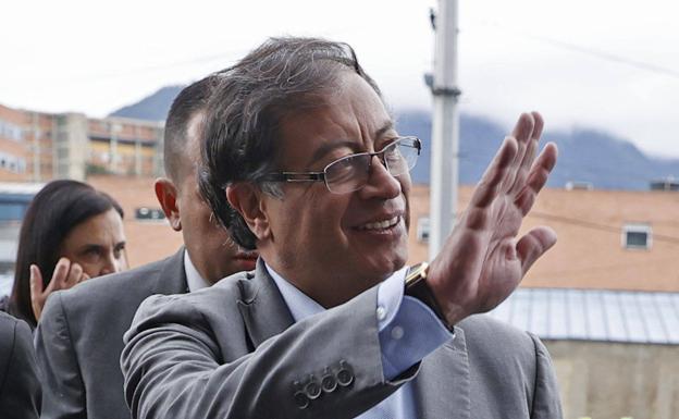 The candidate for the Presidency of Colombia Gustavo Petro.