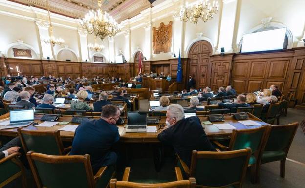 View of the plenary session of the Latvian Parliament, this Thursday