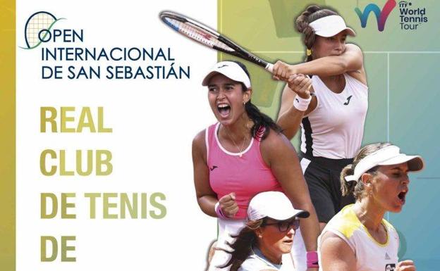 The poster of the new women's tournament that will host the Real Club Tenis de San Sebastián. 