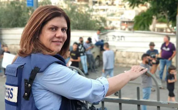 Journalist Shireen Abu Akleh, in an image in Jerusalem in June last year
