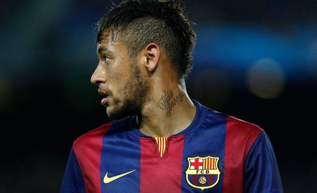 Neymar, in a photo from 2015 in his time as a Barça player.