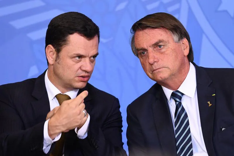 Jair Bolsonaro and Anderson Torres photographed last June when the former was still president and the latter was Minister of Justice