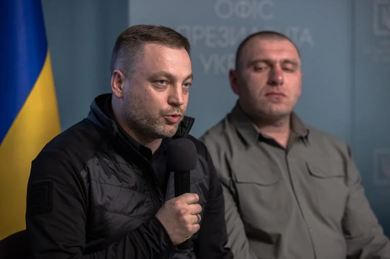 Denís Monastirski, during a press conference in kyiv