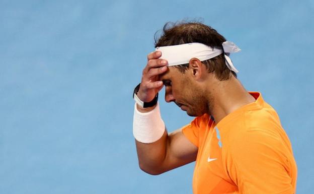 Nadal, worried during his match against McDonald